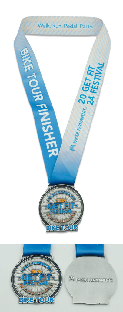 2024 Bike Tour Finisher Medal